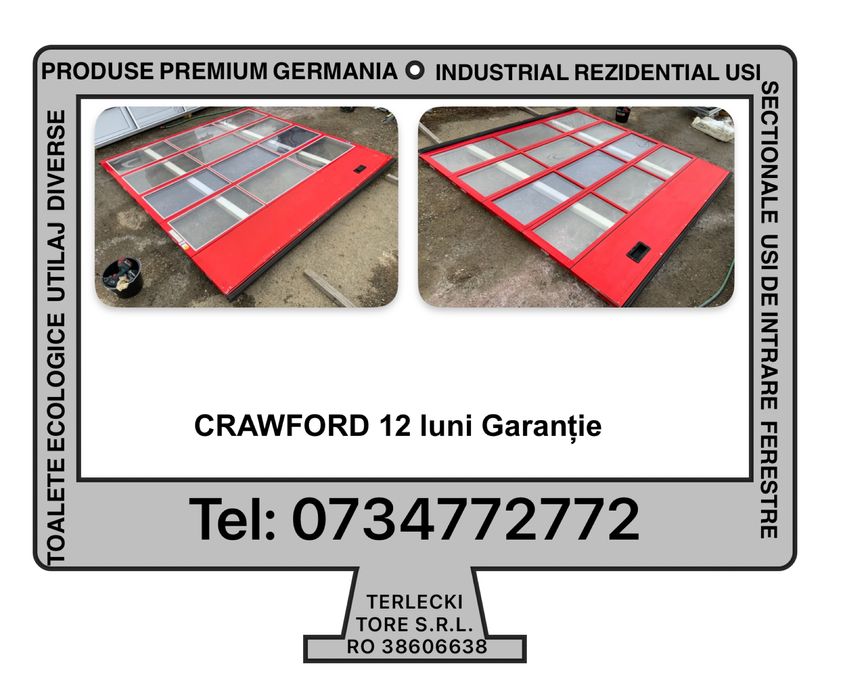 USA GARAJ SECTIONALA industriala H 300 x L 300 Crawford Germania