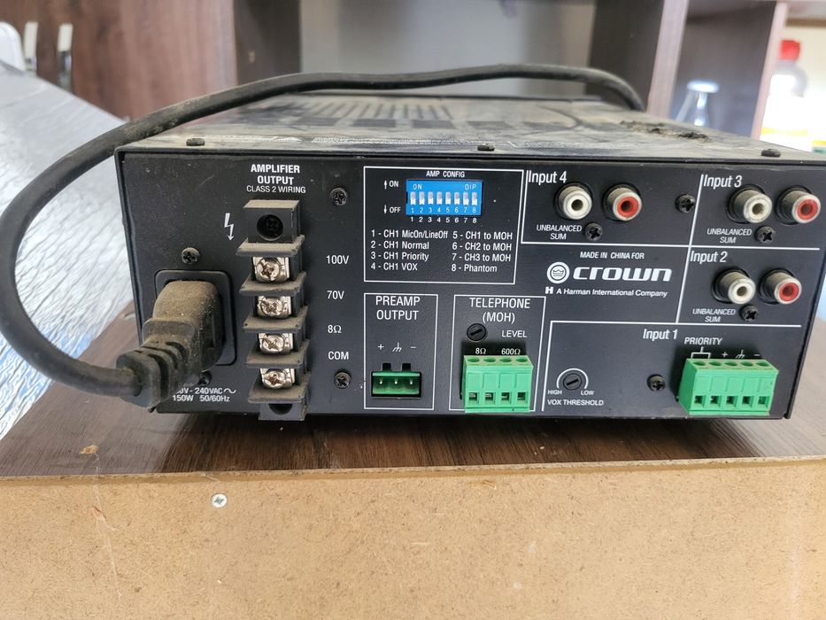 Микшер-усилитель Crown 160MA