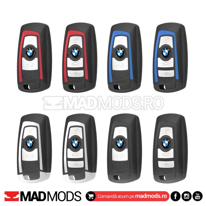 Carcasa cheie BMW F01 F10 F12 F20 F21 F22 F25 F26 cu emblema si lama