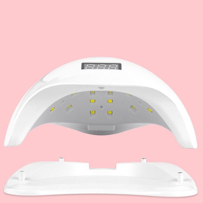 Елегантна и компактна UV LED лампа за нокти SUN5 с висока мощност-48W;