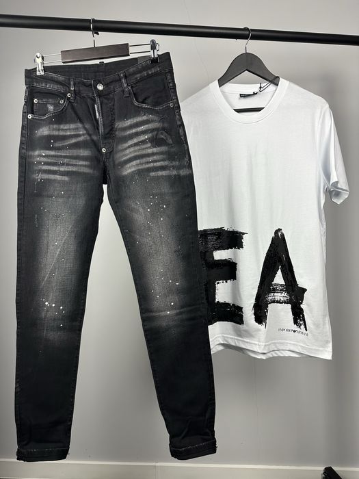 Dsqured мъжки черни дънки 6 модела