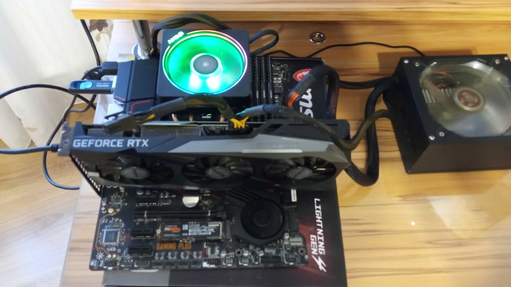 Kit placa de baza, procesor, rami, plus cooler nou.