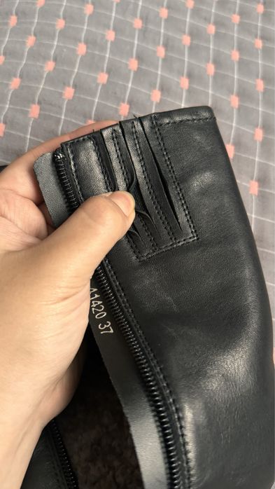 Зимние сапоги кожа