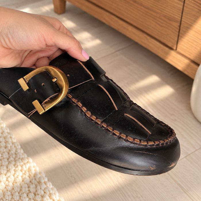 Кожени дамски мулета Massimo Dutti, размер 39