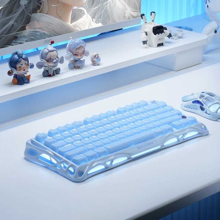 ; Клавиатура Gravastar Mercury K1 (Ice Blue)