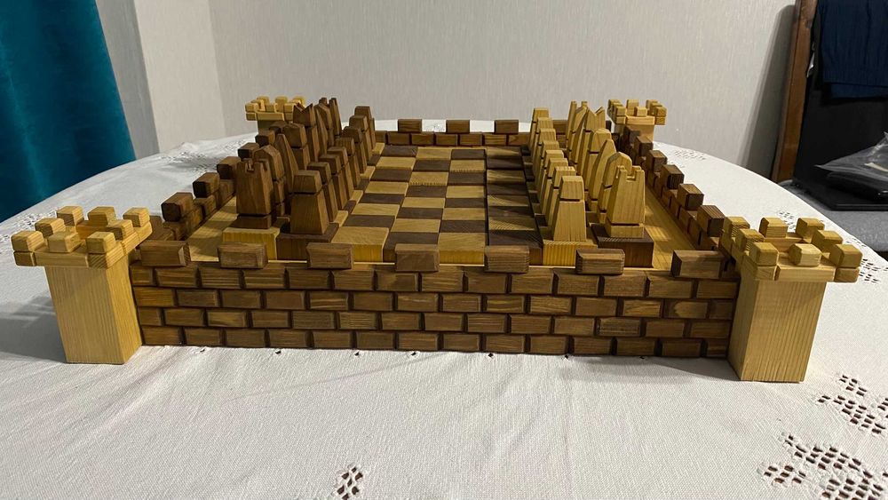 ШАХ дървен, ръчна изработка