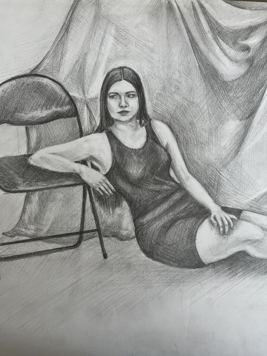 Рисунок Портрет - ручная работа