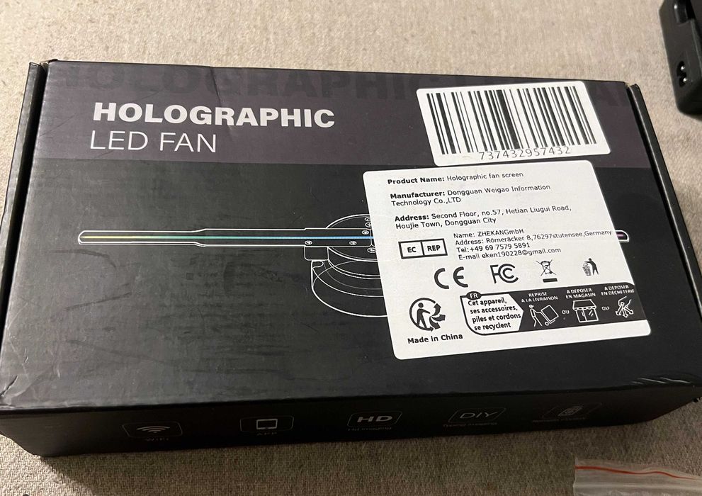 Ventilator LED Holografic 3D defect – pentru piese sau reparație