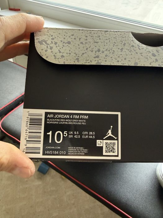 AIR JORDAN 4 RM PRM, 44,5 размер