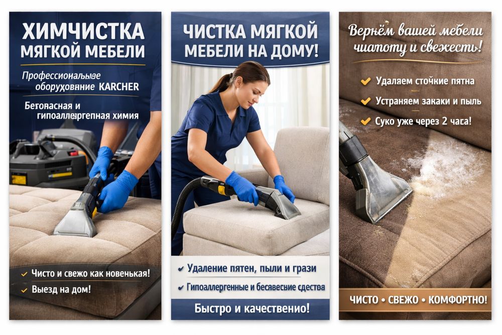 Химчистка мягкой мебели