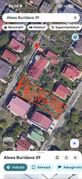 Teren de vânzare 1245 mp – 2 loturi 619mp si 626mp Fundeni Sector 2