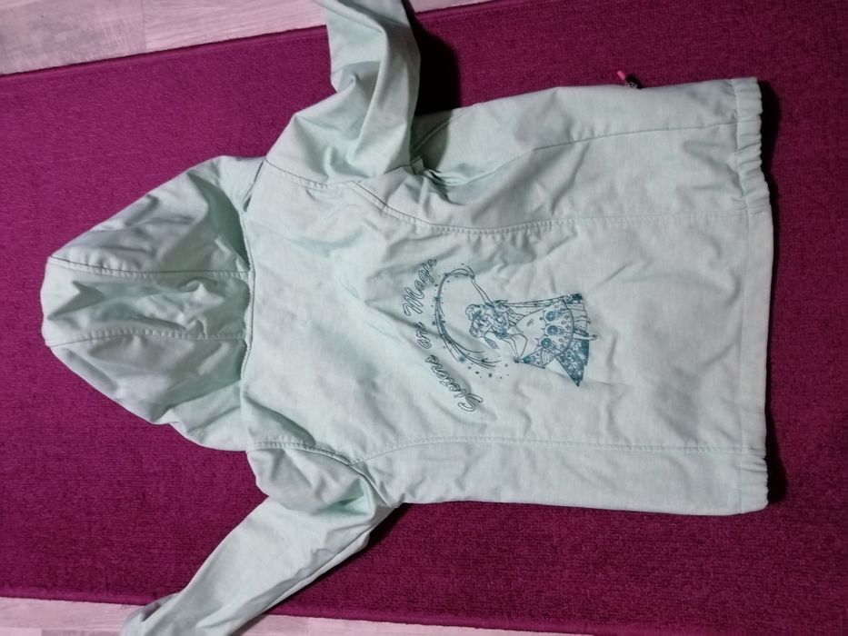Geacă fete Elsa Ana Frozen 128 cm - impermeabila anti vant