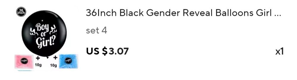 Украса за парти за разкриване на пола