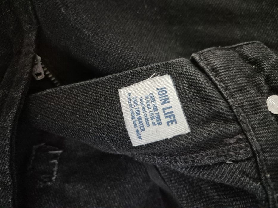 Blugi negri dama Bershka markme 36 mom fit