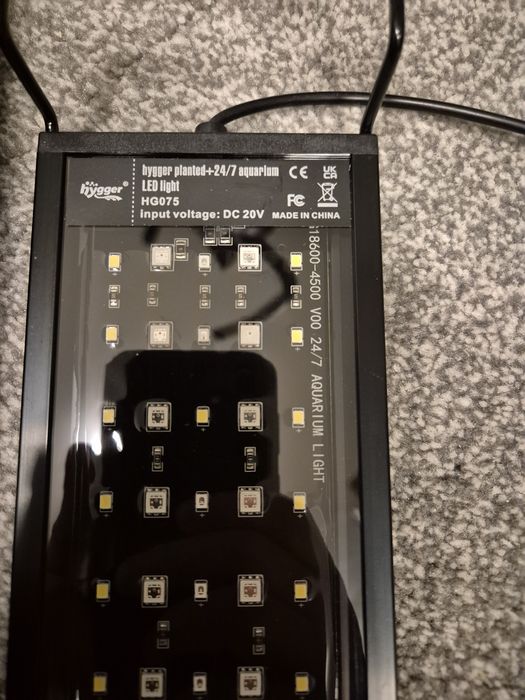 Lampa acvariu LED Hygger, 20W, full spectrum, 45 cm