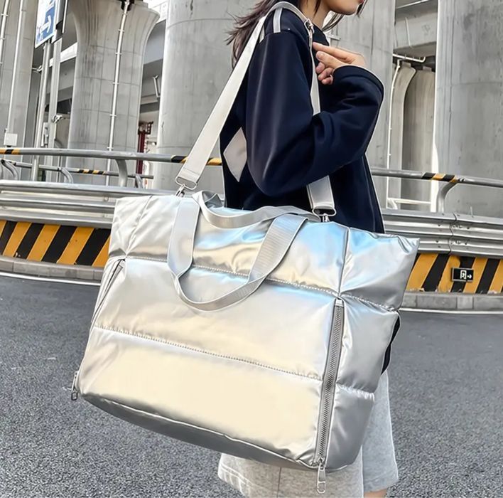 Сумка серебрянная женская