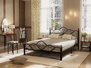 Кровать лофт металл каркас