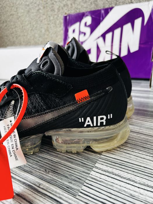 Nike Air Vapormax x Off White Negri Mărimea 44 Adidași Sneakers Bărbați Noi în Cutie