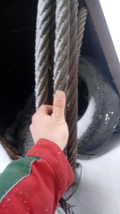 Трос стальной 34 метра.