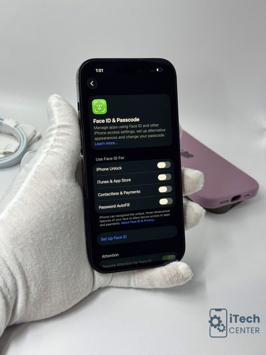 iPhone 14 Pro, 128GB, Black, 100% батерия, ОТЛИЧЕН, ГАРАНЦИЯ!