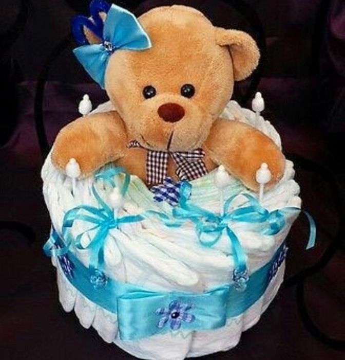 Тортики из памперсов