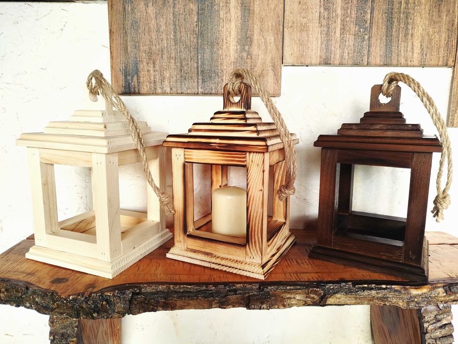 Уникални дървени фенери , Стилни  фенери от дърво ; Декоративни фенери