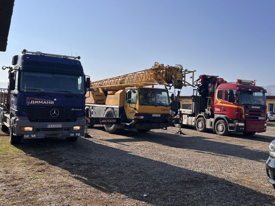 Камион с кран, Автокран, Самосвал с кран