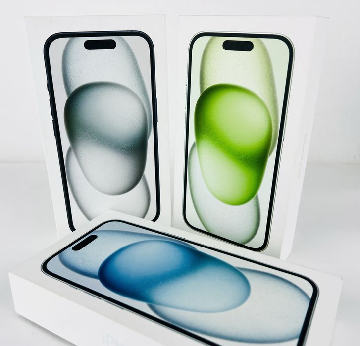 НОВ! Apple iPhone 15 128GB Black / Blue / Green / Yellow / Pink