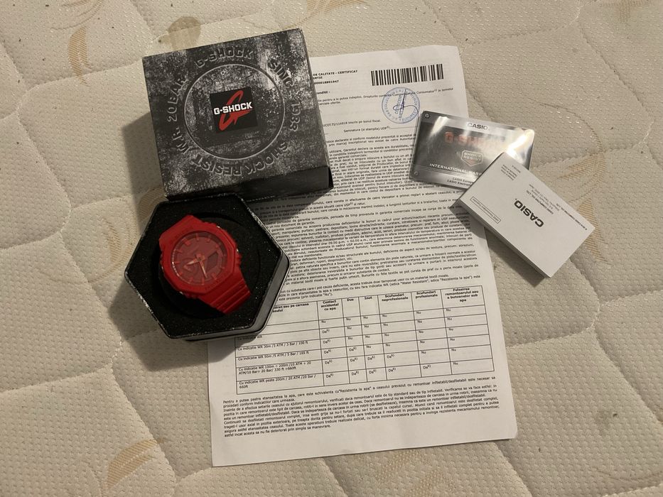 Casio g shock Nou Casio G-Shock GA-2100-4A Roșu