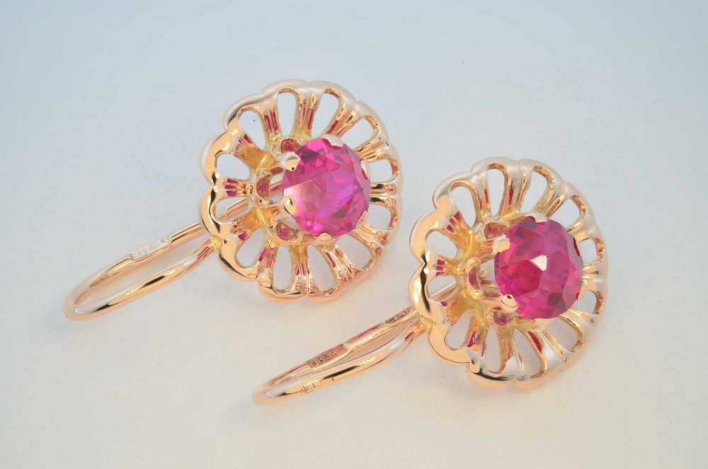 Серьги СССР  583 пробы