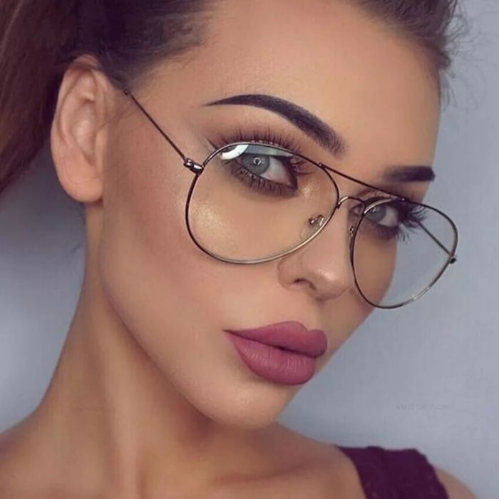 Аviator ново дамски очила стъкла без диоптър защита UV400  ниска цена