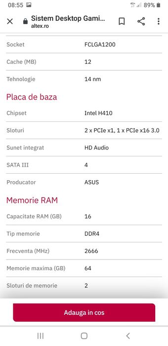 De vanzare pc gaming