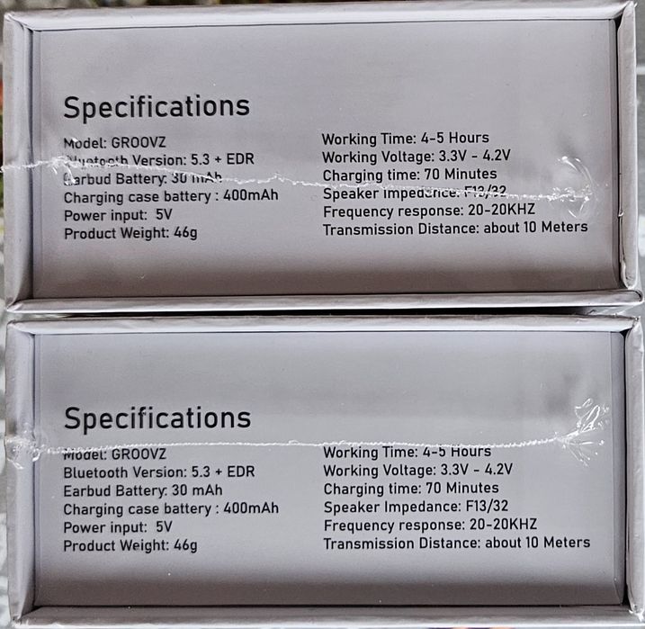 Безжични слушалки GROOVE 2 БРОЯ