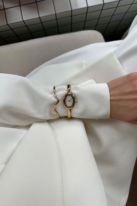 Часы Burker Diana Gold White