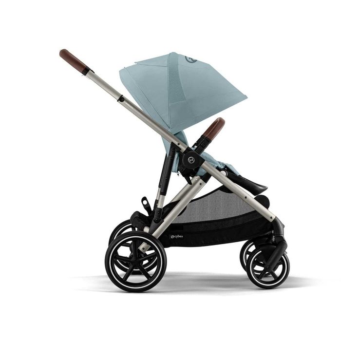 Нова Бебешка Детска Количка за Близнаци Cybex Gazelle S, 2 години Гаранция, 0-4г, 0-22кг, Синя или Кафява