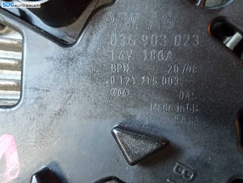 Alternator 180A Skoda Superb 2.0TDI 2008 - prezent Cod 03G 903 023 03G903023 [M6761]