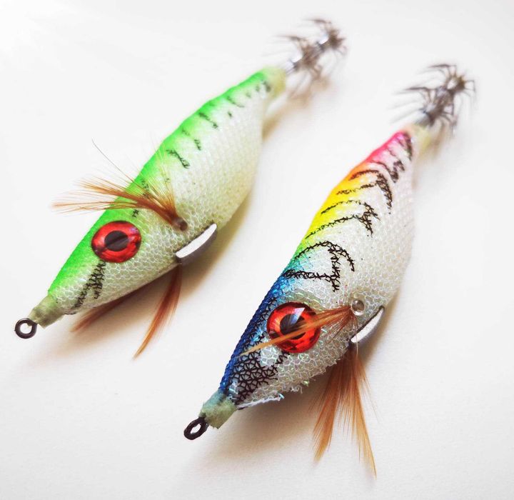 Комплект 6 калмариери за морски риболов на сепии, калмари и октоподи