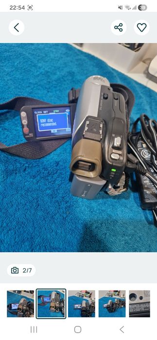 Camera foto  - video digitala Sony, funcționează  doar la priză