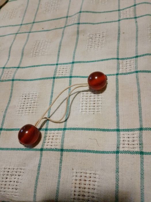 Кехлибарен ластик за коса ластик кехлибарени топчета