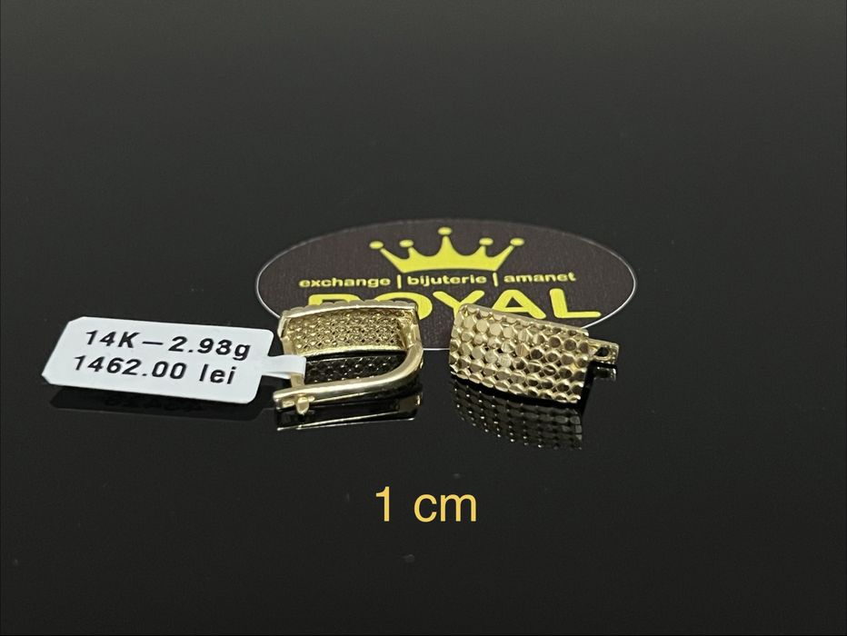 Bijuteria Royal CB : Cercei dama aur nou 14k 2,93gr