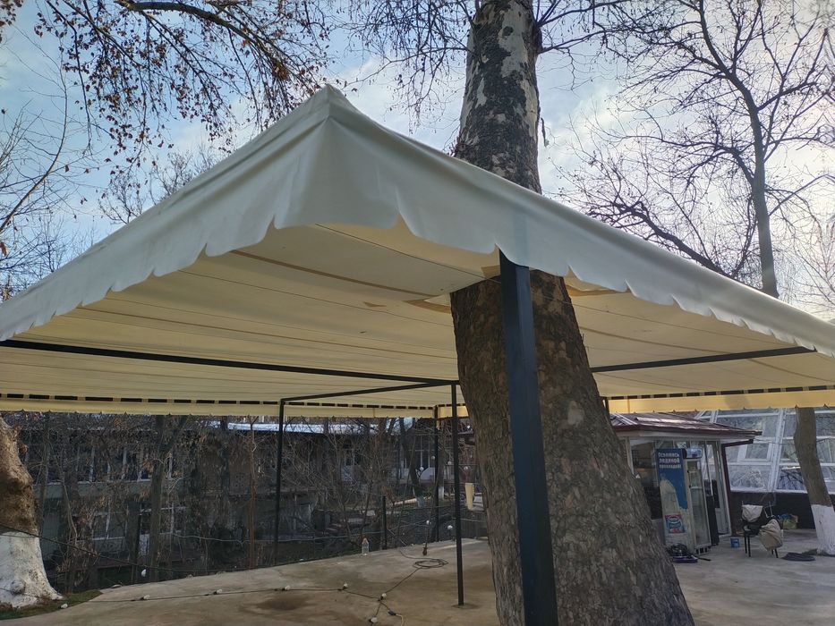 Баннер тент установка