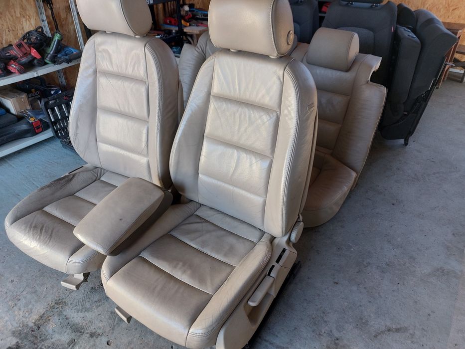 Set interior piele crem cu bancheta fixa AUDI A6 C6 4F BELRIN