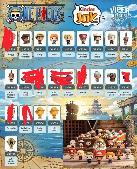 Луффи на карандаш  kinder joy /One piece /Funko