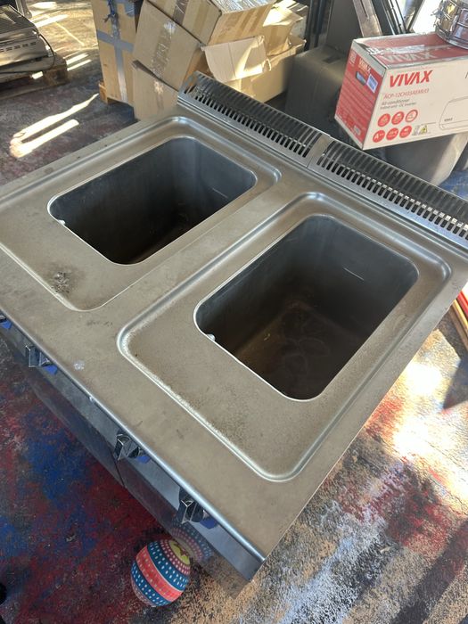 Bain-marie profesional inox, dublu, stare foarte bună