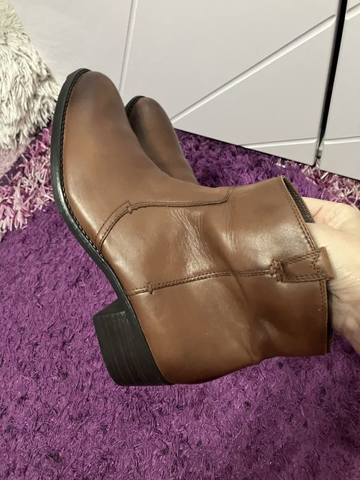 Botine piele naturala,Comfort TU