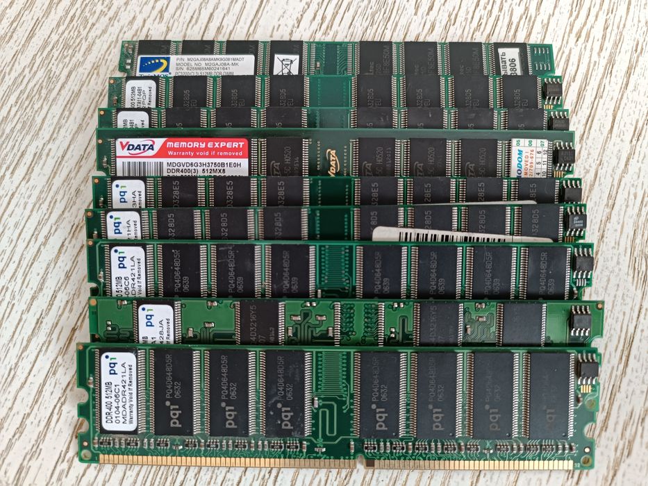 Старые процессоры и ОЗУ Processor Intel, Ram