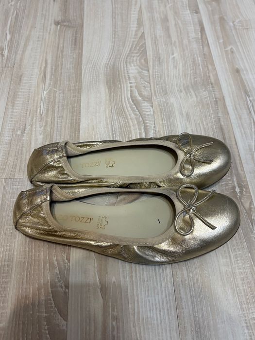 Балетки кожаные Marco Tozzi