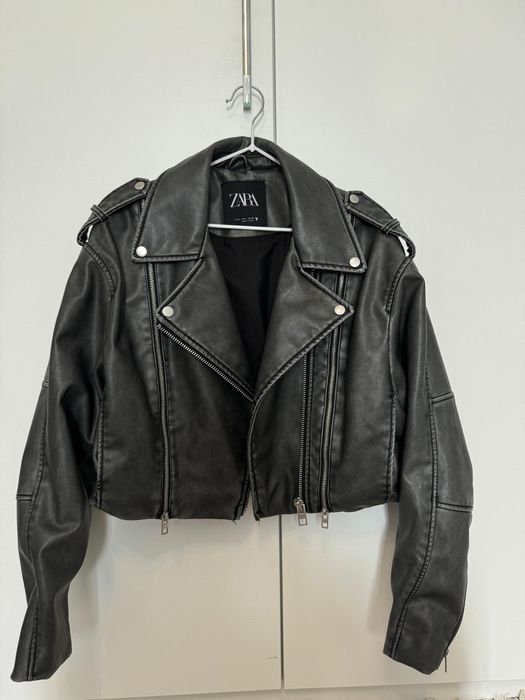 Кожаная куртка ZARA | размер L