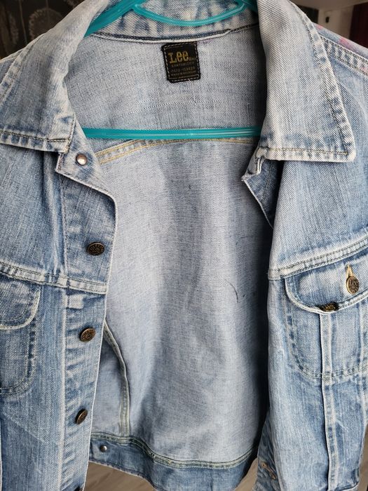 Geaca Jeans pictata manual