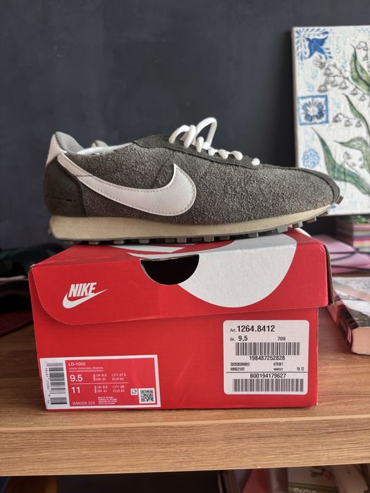 Nike cargo cortez велур кожен